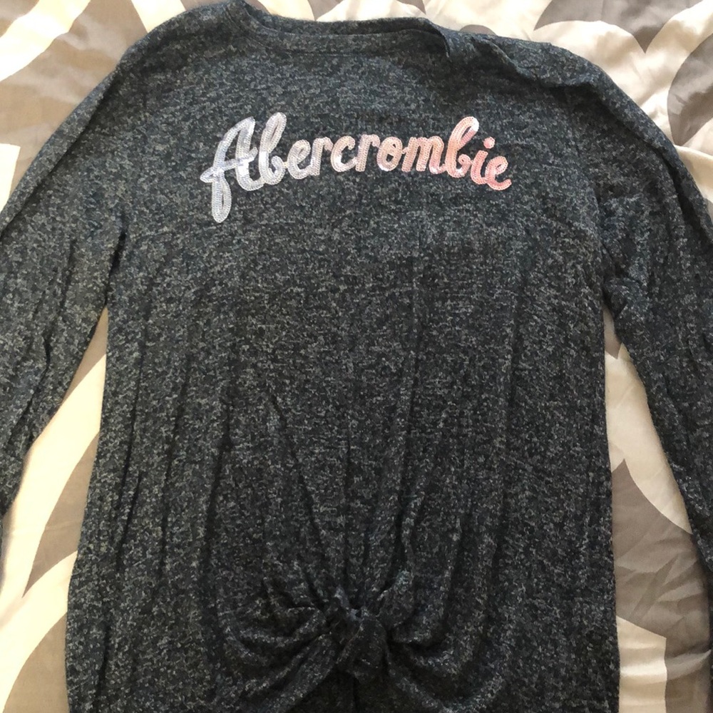 Abercrombie kids navy blue long sleeve shirt.